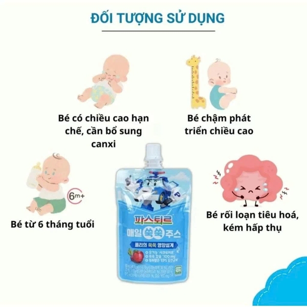 Nước ép hữu cơ tăng cao Lotte -  táo & củ dền (6M+)