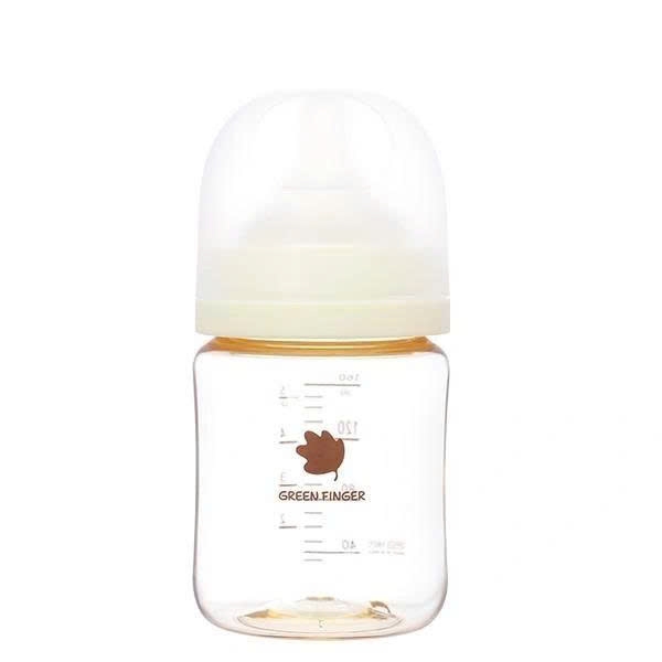 Bình sữa Greenfinger Bebegrow PPSU 160ml kèm núm (Màu kem)