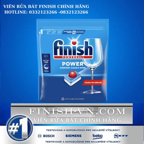 Viên rửa bát Finish All in oen 110 viên