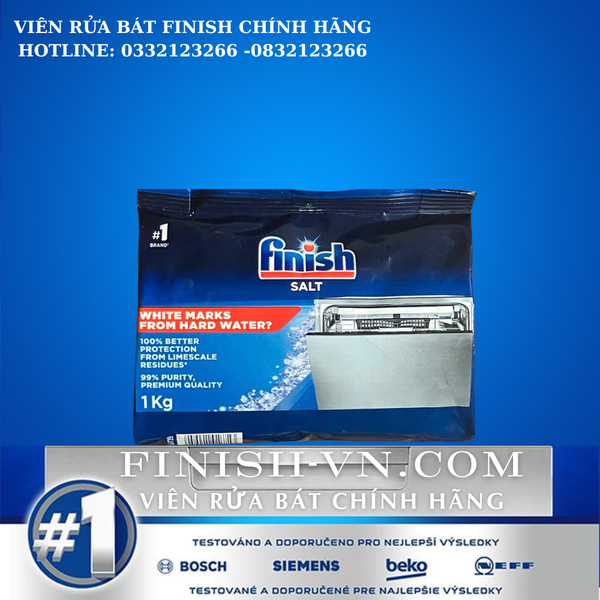 Muối làm mềm nước Finish 1 kg