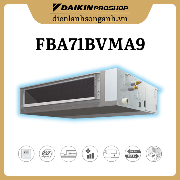 Daikin giấu trần Inverter 3.0HP FBA71BVMA9/RZF71CV2V+BRC1E63