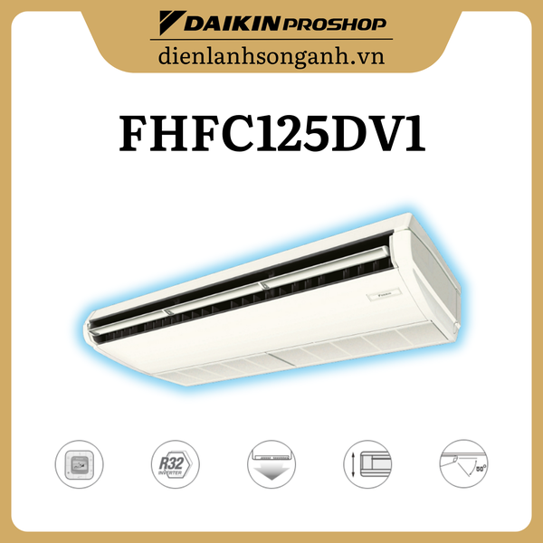 Daikin áp trần Inverter 5.0HP FHFC125DV1/RZFC125DY1+BRC2E61