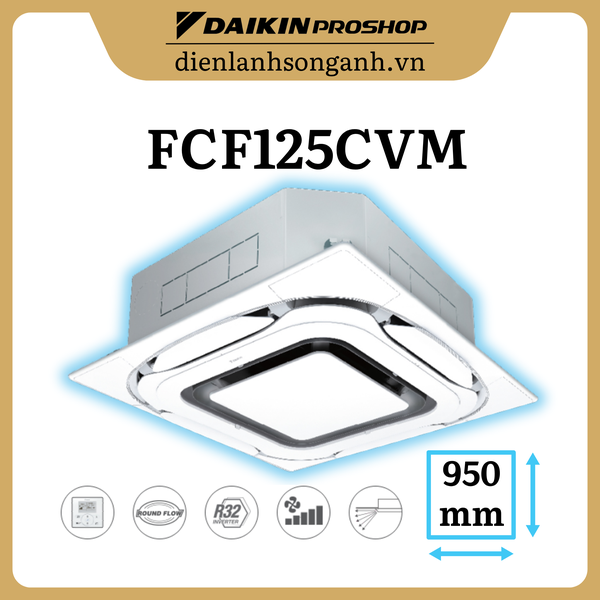Daikin âm trần Inverter 5.0HP FCF125CVM/RZF125CYM+BRC1E63+BYCQ125EAF