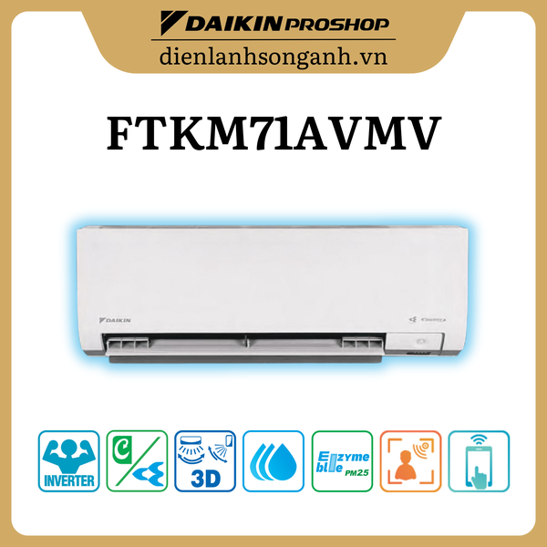 Daikin treo tường inverter 3.0Hp FTKM71AVMV/RKM71AVMV
