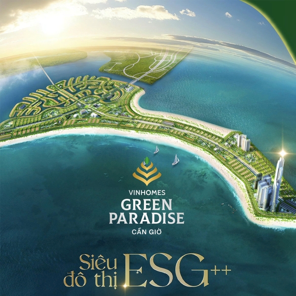 Toàn cảnh dự án Vinhomes Green Paradise Cần Giờ hướng biển xanh mát