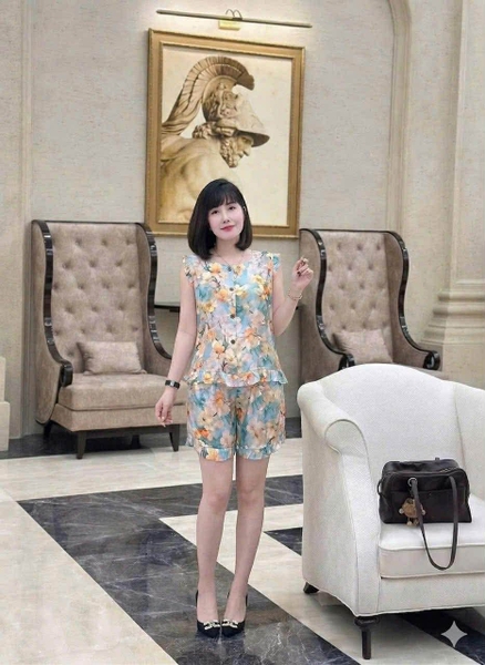 B117A Lanh đùi sát nách gấu bèo 4 cúc nâu
