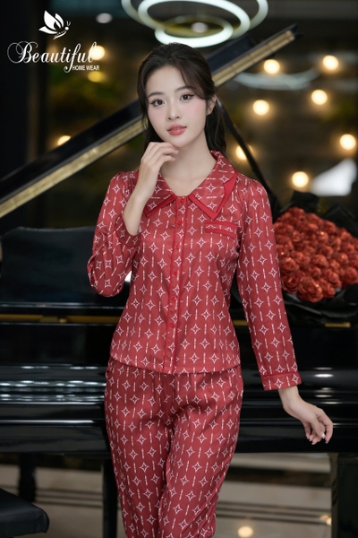 Y578E Lụa VÂN tay dài ĐỎ phi tiêu cổ vòng 2 tầng