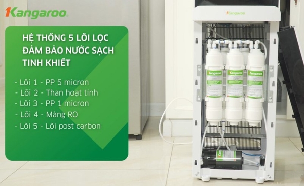 Máy lọc nước nóng lạnh RO Kangaroo KG61A3