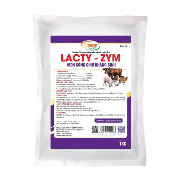 LACTY – ZYM MEN SỐNG CHỊU KHÁNG SINH