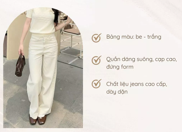 High-Waist Straight Jeans