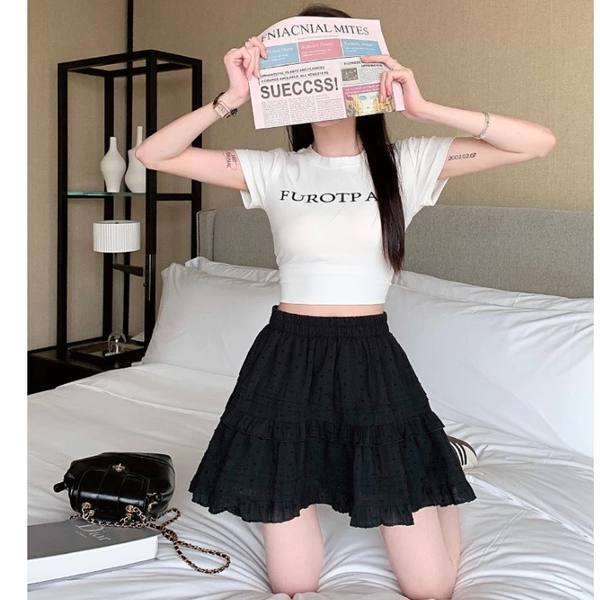 Ulzzang Pleated Tier Skirt
