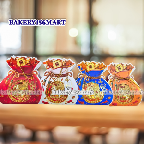 Vỏ Kẹo Túi Tiền Ép Kim Full – 2026 | Túi Đựng Thỏi Vàng, Làm Giỏ Quà Tết Cao Cấp, Decor Tết - {{store}}