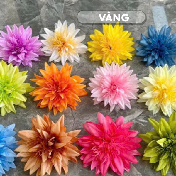 Sét 5 Đầu bông Hoa Cúc Râu - trang trí giỏ quà tết ( sẵn 4 màu như hình)