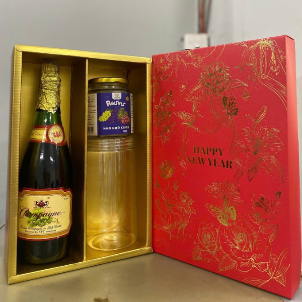 Combo 5-10 Hộp Đựng Quà Tết Carton Sóng  KIM VŨ - TRÂN BẢO MỚI 2026 - {{store}}