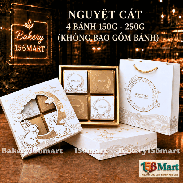 Set 5 Vỏ Hộp Trung Thu 4 bánh 150g- 250g - NGUYỆT CÁT -   {{store}}