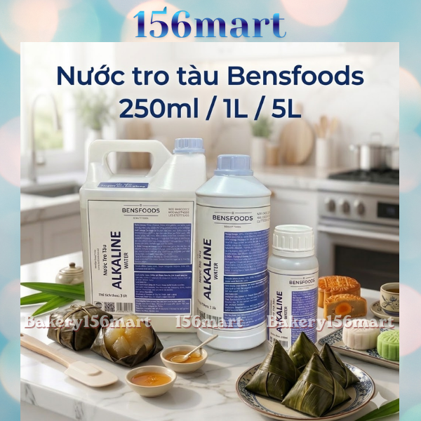 NƯỚC TRO TÀU (ALKALINE WARTER) -bensfoods 1lít - 5 lít - 250ml