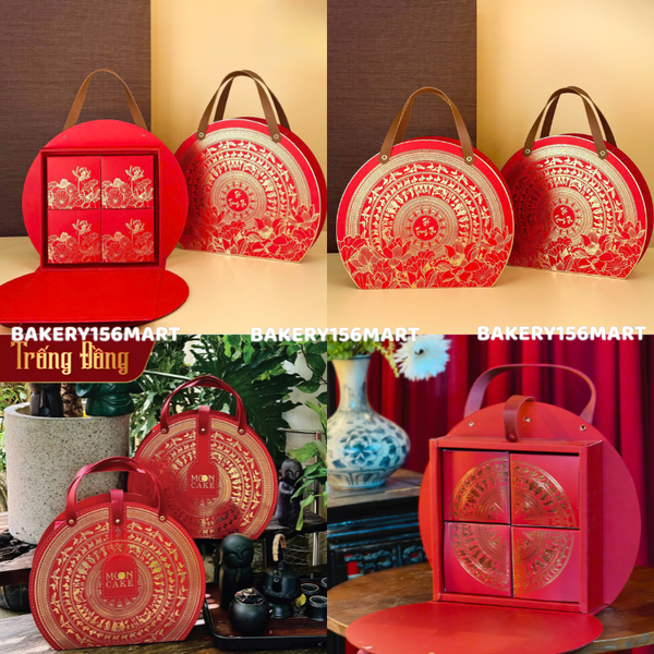 Hộp trung thu TRỐNG ĐỒNG 4 bánh