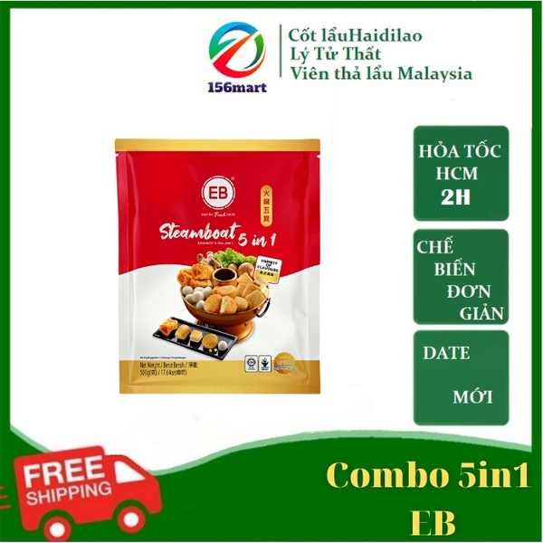 Combo Viên Thả Lẩu EB 5in1 Malaysia