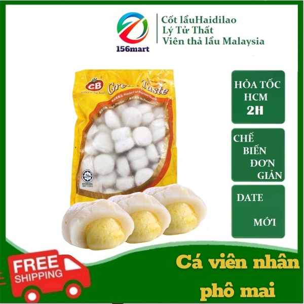 Hải Sản Cá Viên Phô Mai - Viên Hải Sản Cá Nhân Phô Mai thả lẩu Malaysia