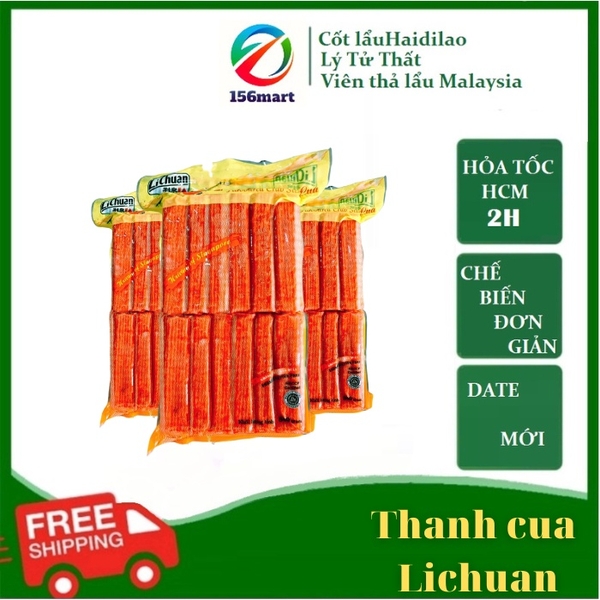 THANH CUA LICHUAN Gói 500g 24 Thanh - Hàng Singapore