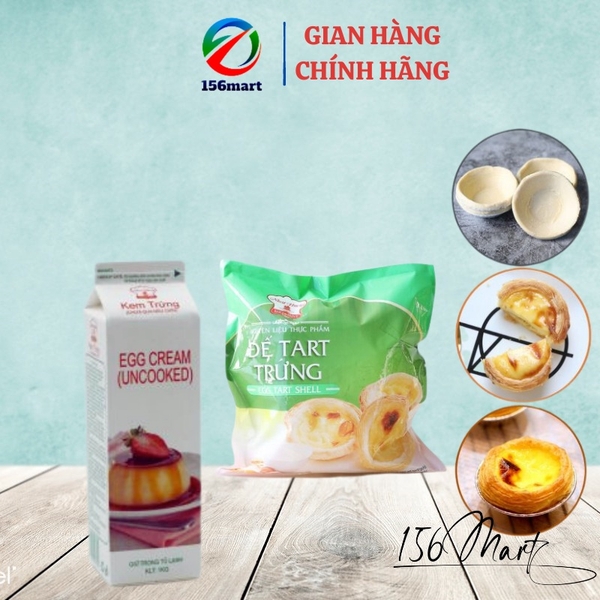 COMBO 30 Đế TART VÀ KEM PHÔ MAI TRỨNG