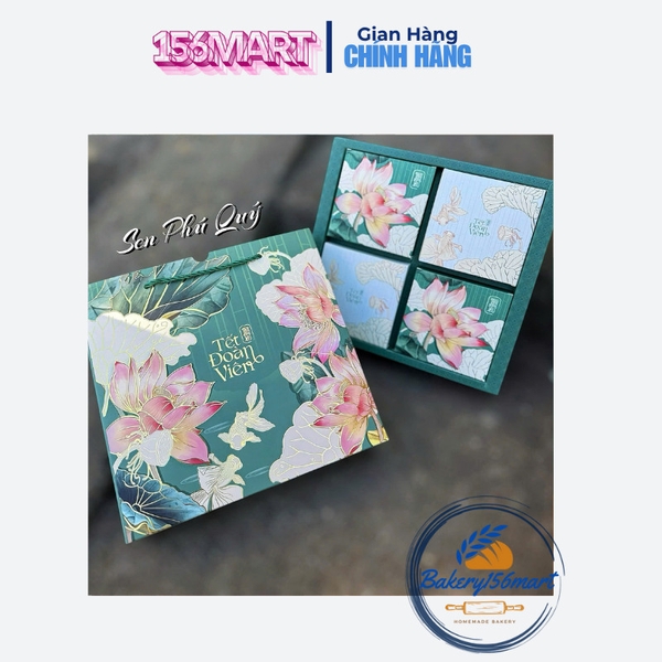 5 -10 Hộp Trung Thu 4 Bánh 150gr - 250gr ~ Sen Phú Quý  (Mẫu Mới 2025)
