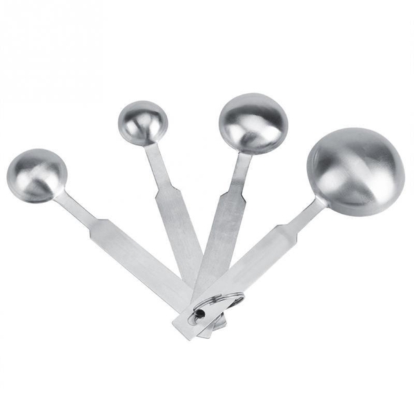 Muỗng Đong Định Lượng Inox Không Gỉ Bộ 4 Cây (15ml / 5ml / 2.5ml / 1.25ml) - 156mart