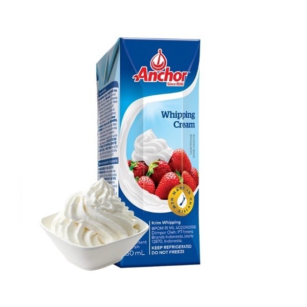 Kem Whipping cream Anchor, Whipping, kem sữa tươi whipping hộp 1lit/250ml