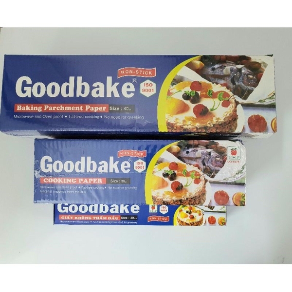 Giấy nướng bánh Goodbake LOẠI LỚN kích thước đa dạng