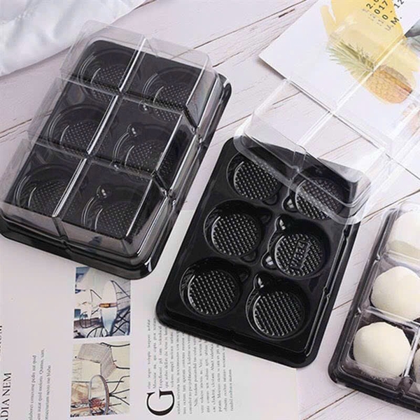 10 Hộp Pet nhựa 6 ngăn FG334 17×12.5×4.2cm