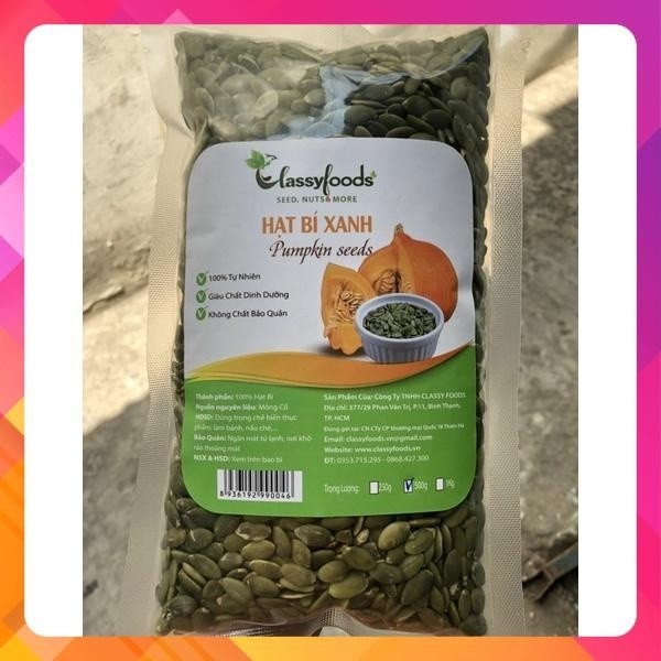 Hạt bí xanh tách vỏ