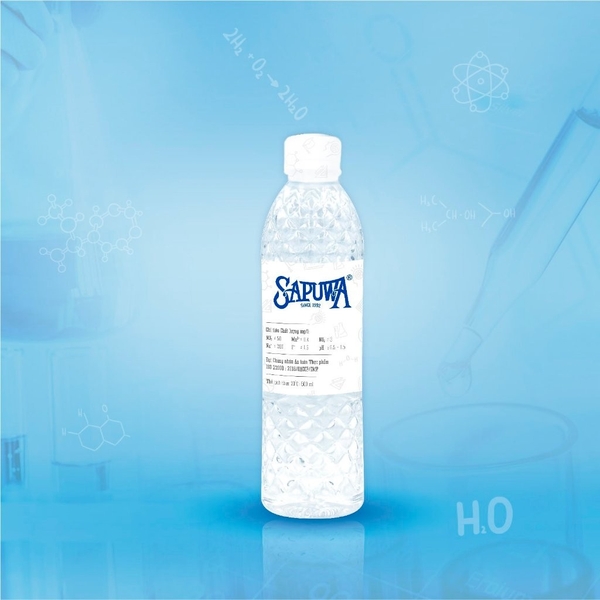 Thùng 24 chai nước tinh khiết Sapuwa 500ml