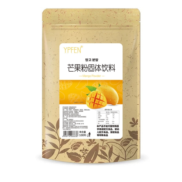 Bột trái cây YFFEN, bột dâu, bột cam, bột sầu riêng, bột khoai tím 100g