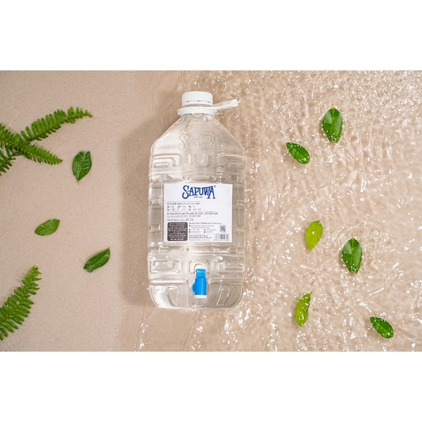 Thùng 4 chai nước tinh khiết 5L vòi - 156mart