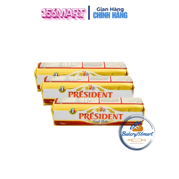 Bơ Lạt President Pháp - Thỏi 1kg
