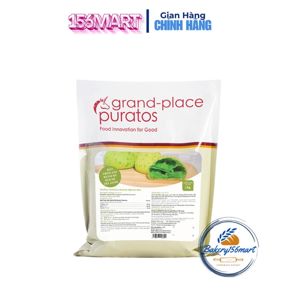 Bột Trộn Sẵn Bánh Mì Mochi Trà Xanh Puratos Grand-Place VN -156mart