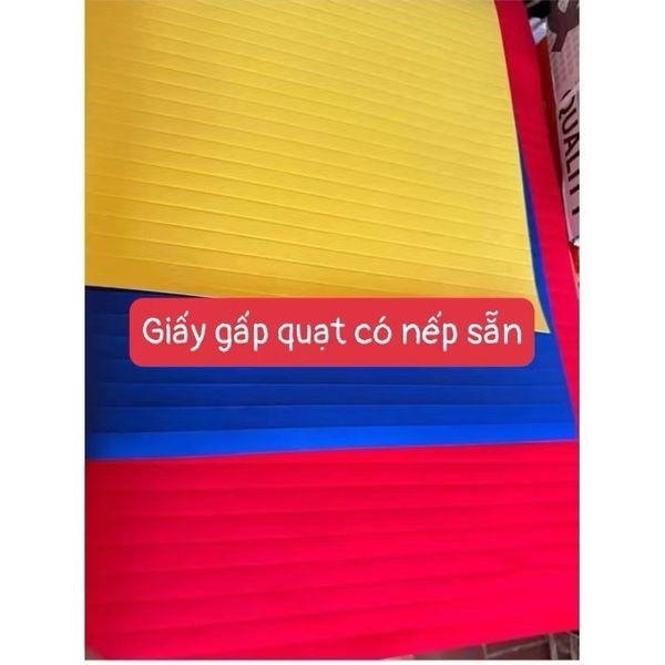 Giấy gấp quạt -trang trí giỏ quà tết
