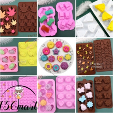 Khuôn SILICONE hình 3D dùng làm thạch rau câu, Thạch trà sữa, bánh pudding, bánh nướng, đá viên socola