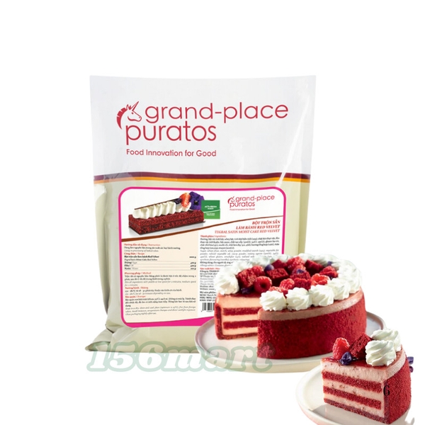 Bột Trộn Sẵn Làm Bánh Red Velvet Puratos Grand-Place VN -1kg