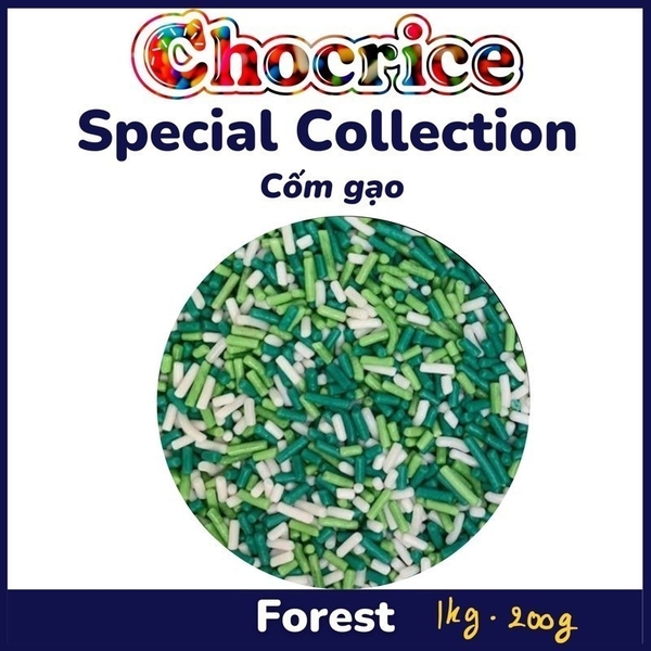 Cốm Màu trang trí bánh Chocrice - 156mart