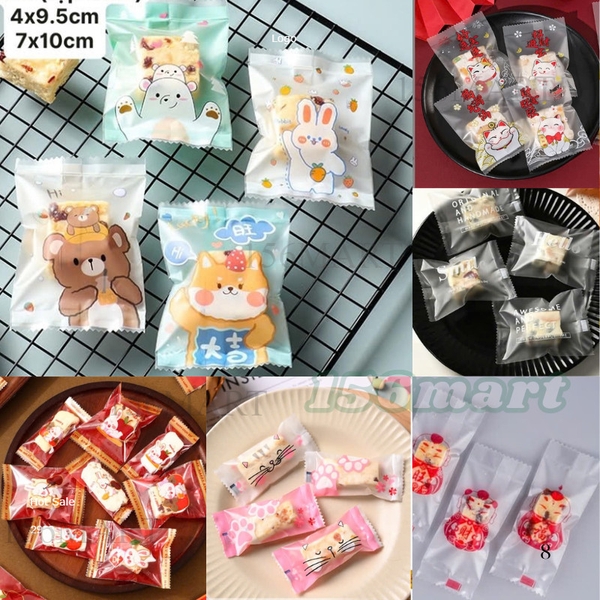Túi kẹo 4x9cm , túi bánh cooki 7x10cm đựng bánh qui, đựng kẹo