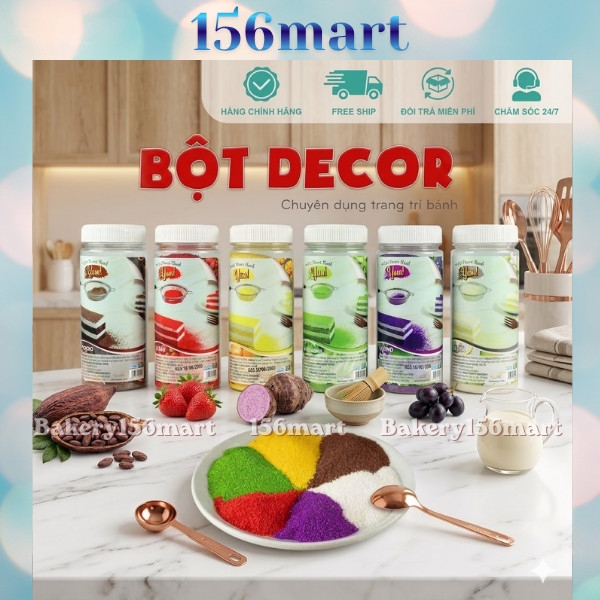 Bột Rắc Yum! Trang Trí Bánh Sinh Nhật, Bánh Donut Lọ 100G/300G 10 Vị - 156mart