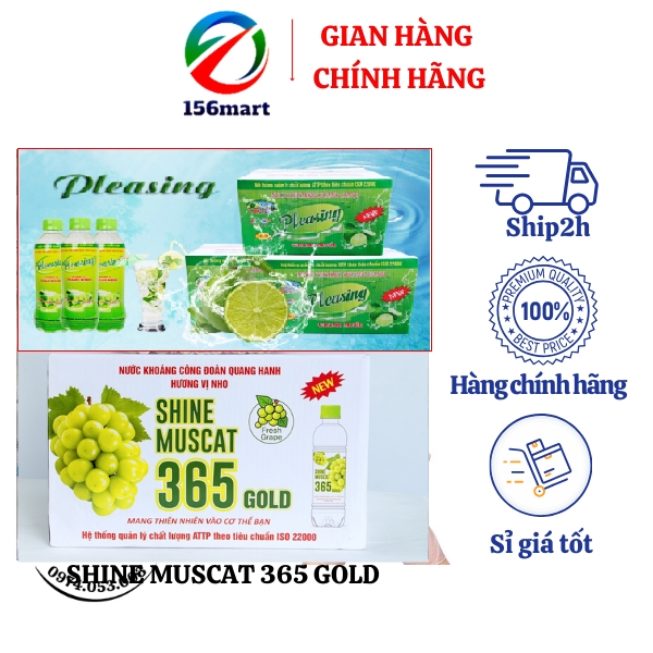(HCM)THÙNG 24 CHAI NƯỚC KHOÁNG CHANH MUỐI QUANG HANH FAITH 355ML