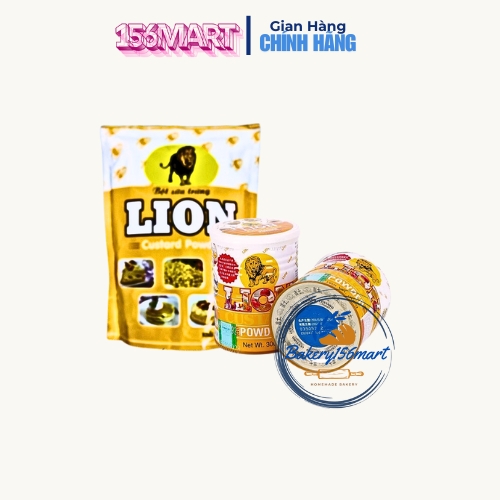 Bột sư tử trứng sữa / Bột Lion Custard Powder 300gr, bột làm bánh Custard, bột làm nhân bánh