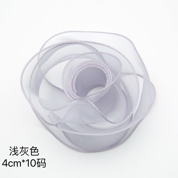 Ruy băng voan 4cm viền sóng cuộn 9 mét ruy băng đuôi cá gói quà buộc nơ hàng đẹp chất lượng giá tốt