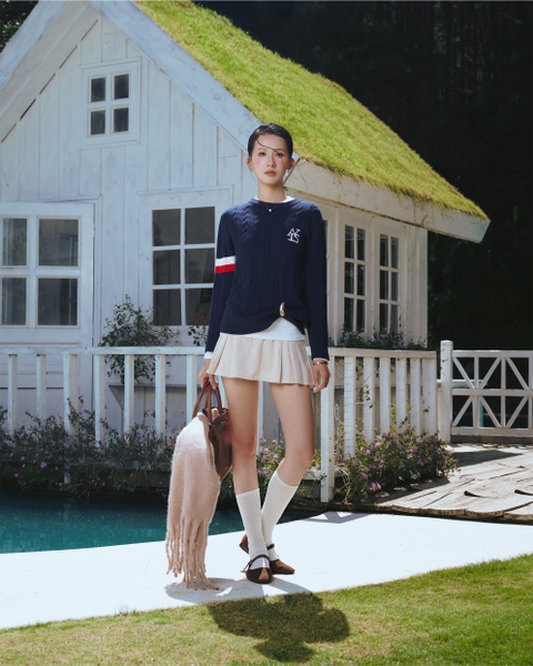 ATYS® TRICOLOR TWIST KNIT SWEATER