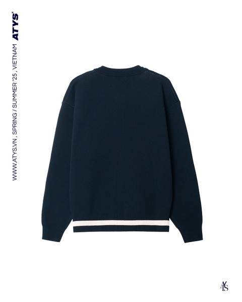 ATYS® CREST ZIPPED KNIT COTTON JACKET