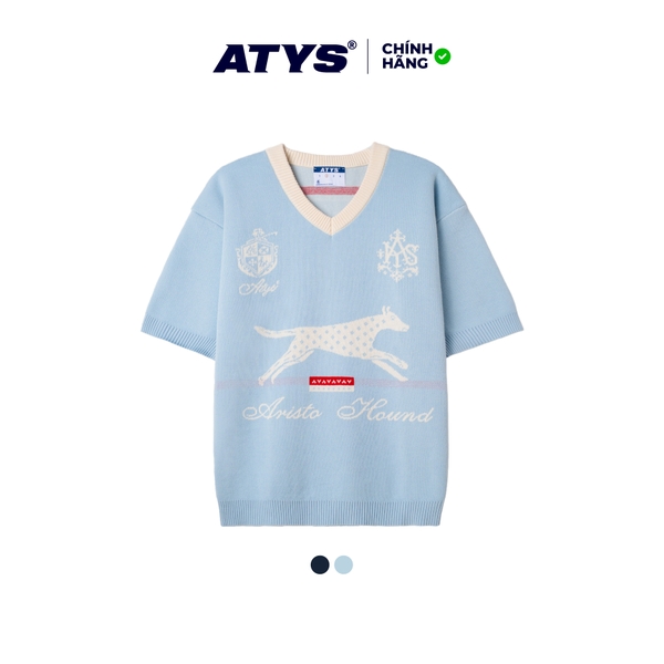 ATYS® AETHER HOUND V-NECK KNIT T-SHIRT