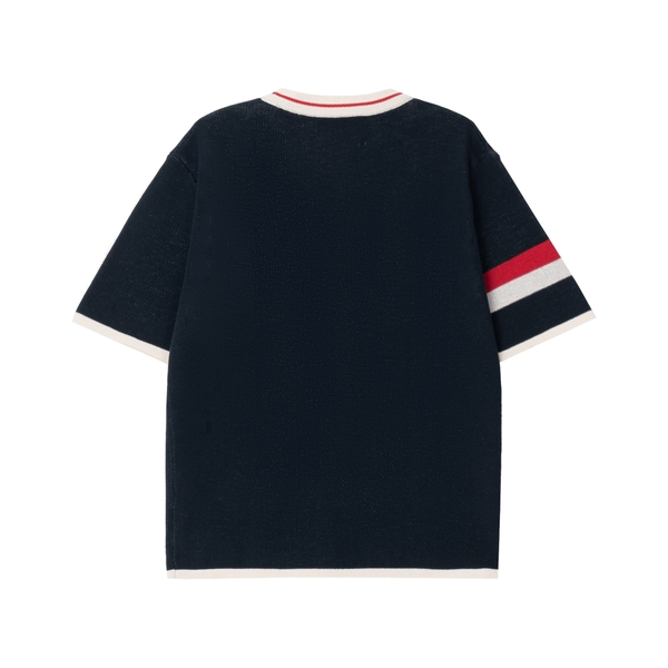𝐀𝐓𝐘𝐒® 𝐓𝐑𝐈-𝐂𝐎𝐋𝐎𝐑 𝐊𝐍𝐈𝐓 𝐂𝐎𝐓𝐓𝐎𝐍 𝐓-𝐒𝐇𝐈𝐑𝐓 (Navy)