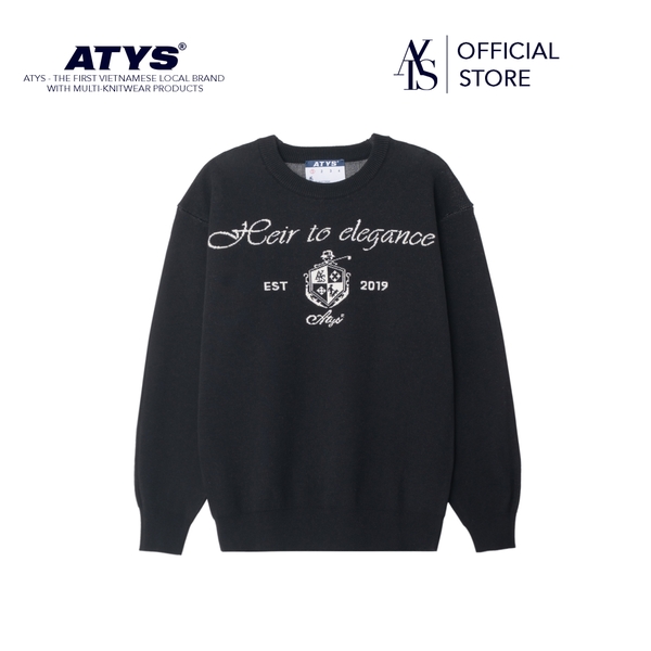 ATYS® HEIRLOOM KNIT SWEATER (Đen)